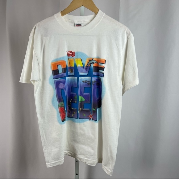 Anvil Medium Dive Deep Ocean Diving Nature Graphic Tee Shirt Fish Dolphin - Picture 2 of 6